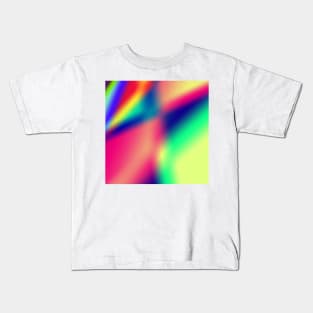 red blue green abstract texture background Kids T-Shirt